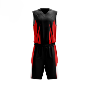 Maillot de basket-ball unisexe personnalisé, motif noir, 100% polyester, séchage rapide et respirant, ensembles imprimés pour adultes - Product Image 6