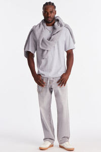 เสื้อยืดผู้ชายคุณภาพสูง OEM ผ้าฝ้าย 100% น้ำหนักเบา สกรีนโลโก้ได้ สไตล์วินเทจ แฟชั่นโบราณ คอกลม แขนสั้น ระบายอากาศได้ดี - Product Image 2