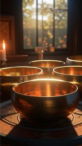 Cuenco de Meditación Metálico con Rico Sonido y Palo de Percusión Grabado para Yoga, Terapia de Sonido, Sanación de Chakras y Espiritualidad - Product Image 6