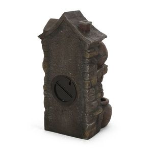 23.5\" High ALFRED 4-Tier Outdoor LED-Lit Fountain in Brown & Gray - Product Image 6