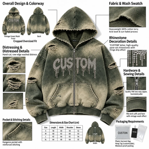 Sudadera con Capucha Extra Grande para Hombre, Estampado de Puntos Brillantes, Negra, Informal, de Felpa Francesa, con Bolsillo Delantero, para Otoño - Product Image 6