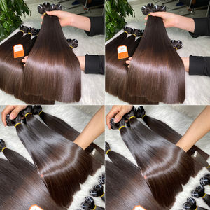 Pas cher 100% Vierge Remy Vietnamien Extensions De Cheveux Os Droite Brun Pointe Trame Bande HD Dentelle De Haute Qualité Du Vietnam - Product Image 5