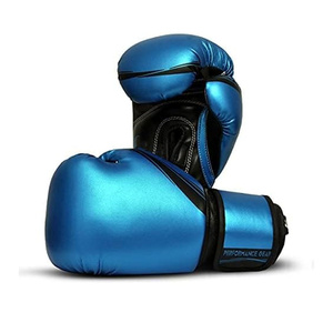 Professional PU Leather Boxing <b>Gloves</b> Full Finger Buckle Closure Unisex Gym Training Gear RL-BG-259 - Product Image 5