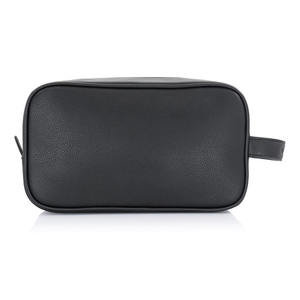 Sac de toilette portable en cuir grande capacité, personnalisé, imperméable, pour hommes et femmes, à prix bas. - Product Image 4