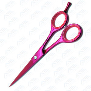 Tijeras profesionales de peluquero Rosa hechas de acero inoxidable de grado premium J2 Tijeras de corte de pelo de salón de 6" - Product Image 6
