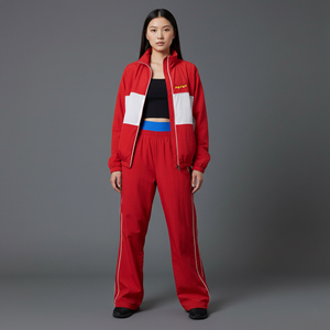 Customizable Heavy Weight 100% nylon Women's Tracksuit daily casual Wear 2 Color baggy fit streetwear hip hop ladies 2 piece <b>set</b> - Product Image 1