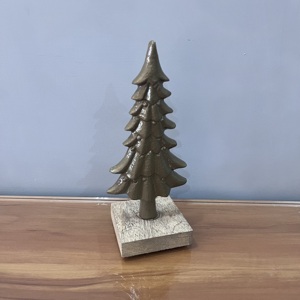 Gold Aluminum Modern Small Christmas <b>Tree</b> <b>Standing</b> Indoor Decor High Quality Luxury Home Decor - Product Image 5