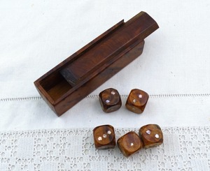 Jeu de dés en bois de haute qualité et ensemble de jeux de société traditionnels avec boîte de rangement pour enfants et adultes, objet de collection décoratif - Product Image 2