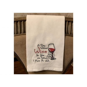 Personnalisé 100% coton vin brodé Golf 20x30 pouces 150 GSM fait à la main séchage rapide durable budget amical torchons - Product Image 1