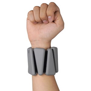 Bracelet lesté réglable en silicone 2LB pour poignet et cheville, avec fermeture auto-agrippante, idéal pour le yoga, le Pilates, la marche, la course et la gym - Product Image 2