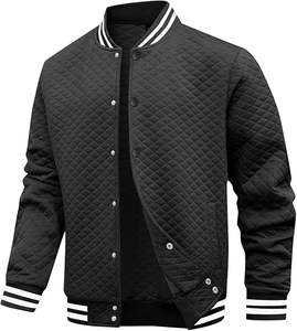Unisex Casual Spring Satin Windbreaker 100% Cotton <b>Waterproof</b> Quick Dry Breathable <b>Thin</b> Athletic Varsity <b>Jacket</b> Front Logo - Product Image 4