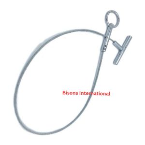 BISONS Herramienta Veterinaria Obstétrica para Cerdos, Gancho de Acero Inoxidable con Cable, Herramienta Ajustable para Parto de Cerdas - Product Image 3