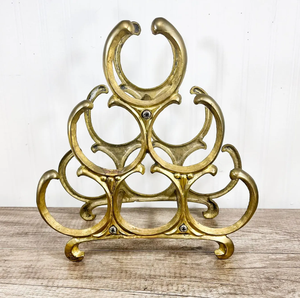 Customized Size & shaped Available Golden Shiny Polished Aluminium metal Made Wine And <b>Beer</b> Bottle Holder Stand From India - Product Image 4