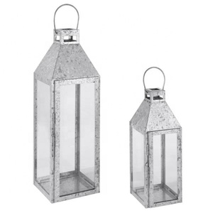 Hand Galvanized House <b>Lantern</b> Best Selling Home Decor Luxury Candle Jar Metal in Iron Sheet High Finishing Candle <b>Lamp</b> - Product Image 1