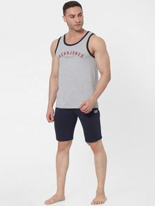 Camiseta de tirantes sin mangas de talla grande XL para hombre, Camiseta deportiva transpirable de algodón con estampado de logotipo personalizado para entrenamiento, camiseta informal de verano - Product Image 5