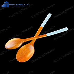 Ensemble de cuillères et baguettes en bois de longane de haute qualité, ustensiles de cuisine à motif naturel, fabriqués au Vietnam - Product Image 6