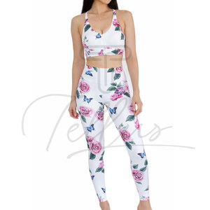 Ensemble de vêtements de sport d'été pour femmes en taille plus, trois pièces, respirant et léger, design sans couture pour filles - Product Image 6
