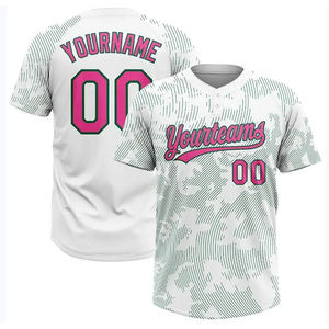 Jersey de Béisbol Personalizado Unisex de Secado Rápido, Cuello Corazón, Ropa Deportiva con Estampado por Sublimación, Transpirable, Tallas Grandes - Product Image 3