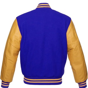 Mens College Varsity <b>Baseball</b> <b>Bomber</b> <b>Jacket</b> Embroidered Windproof Polyester Outerwear with Button Closure - Product Image 2
