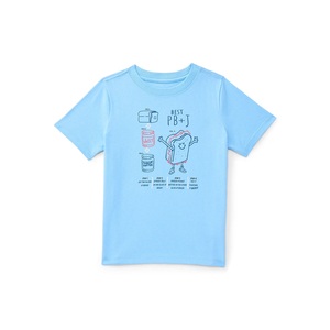 เสื้อยืดแขนสั้นเด็กผู้ชายขายดี พิมพ์ลาย รักษ์โลก แห้งเร็ว ผ้าฝ้าย 100% สวมใส่สบายทุกวัน - Product Image 4