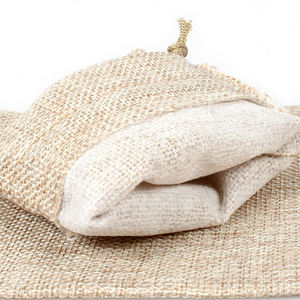 Biodegradable Natural Jute Grocery Market Tote with Cotton Handles for Eco Friendly Shopping - Product Image 5