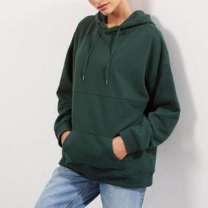 Sweat à capuche pour femme à épaules tombantes 450 GSM – Pull oversize épais de qualité supérieure pour filles avec poche kangourou - Product Image 4