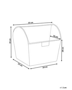 Water <b>hyacinth</b> <b>basket</b> for magazines Handmade Storage <b>Basket</b> Wholesale eco-friendly Made in Vietnam - Product Image 2