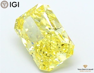 Diamante Cultivado en Laboratorio CVD de 3.50 Quilates, Color Amarillo Intenso, Claridad VS1, Corte Radiante, con Certificado IGI, Perfecto para Anillo - Product Image 5