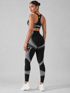Leggings de yoga taille haute pour femme, en tissu molletonné respirant coton/bambou, imprimé personnalisable, sexy, pour fitness, longueur cheville - Product Image 3