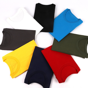 Camiseta Casual Holgada de Cuello Redondo, 180g, Algodón Peinado CVC, con Logotipo Bordado Personalizado, Precio de Fábrica CN, Bangladesh - Product Image 1