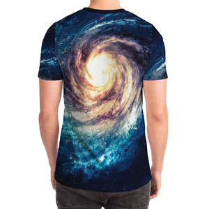 เสื้อยืดซับลิเมชั่นผู้ชายสไตล์คัสตอม ผ้าแคนวาสโพลีเอสเตอร์ 100% แขนสั้น ทรงปกติ แห้งเร็ว ระบายอากาศได้ดี โลโก้ด้านหน้า - Product Image 2