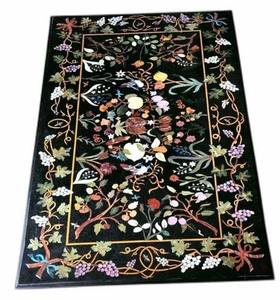 Cubierta de Mesa de Comedor Nature Art I Cubierta de Mesa de Restaurante Hecha a Mano I Cubierta de Mesa de Salón con Incrustaciones de Piedras Preciosas I Mesa para Bar, Hotel, Hogar - Product Image 3