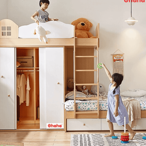 Lit superposé intelligent Ohaha avec armoire - GTTM033 - Product Image 2