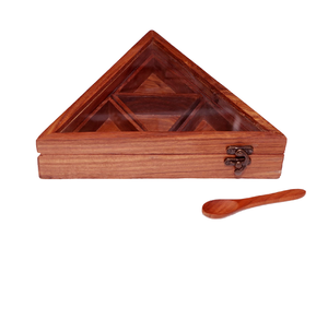 Boîte de rangement pour épices en bois de qualité supérieure personnalisée, boîte à épices en bois, design de logo personnalisé - Product Image 4