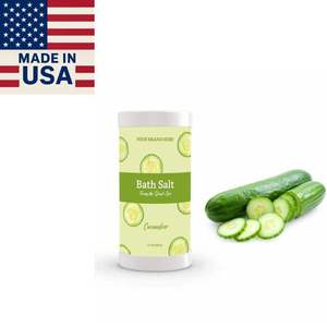 Aromasong Int. Sales de Baño Naturales del Mar Muerto de Marca Privada en Envase con Dosificador, Aroma a Pepino Refrescante y Calmante, Aditivo para Baño Corporal para Adultos - Product Image 1