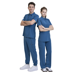 ชุดพยาบาลปรับแต่งเครื่องแบบทางการแพทย์ผ้าเรยอนผ้าคอตตอนพีเอนุ่มมากสำหรับผู้ชายและผู้หญิงเครื่องแบบโรงงาน Saomai FMF-MOQ ต่ำ - Product Image 4
