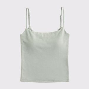 Custom Womens Camisole Tank Top <b>Spaghetti</b> <b>Strap</b> Sleeveless Soft Stretch Casual Summer Vest Solid Color Wholesale OEM - Product Image 1