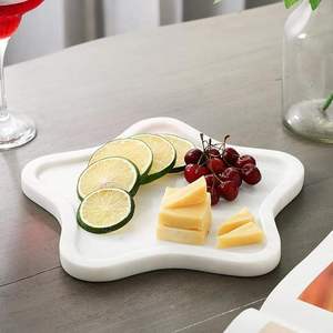 Plateau en marbre abordable pour servir des aliments, des fruits et du thé dans les hôtels à prix avantageux - Product Image 4