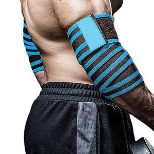 ผ้าพันข้อศอกแบบยืดหยุ่นปรับได้สำหรับนักเพาะกาย อุปกรณ์ออกกำลังกายคุณภาพสูงสำหรับการฝึกซ้อมและฟิตเนส - Product Image 1