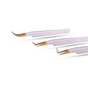 Pinzas de Acero Inoxidable de Alta Calidad para Extensión de Pestañas, Duraderas, Resistentes al Óxido, Precisas, con Logotipo Grabado, Muestras Gratis - Product Image 6