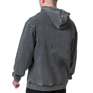 Sudaderas con Capucha Baratas con Efecto Ácido al por Mayor, de Algodón, Estilo Casual Oversize, Ropa Urbana de Moda para Hombre y Mujer, Fabricación Directa de Fábrica - Product Image 2