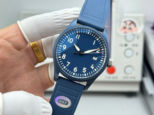 Reloj de pulsera mecánico automático para hombre, de lujo excepcional, con correa de caucho y cerámica azul, informal, deportivo, para citas - Product Image 3