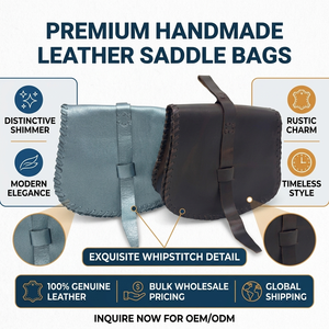 Sacs à main en cuir bleu et noir de qualité supérieure avec deux boutons pour femmes, vente en gros OEM, accessoires de mode durables pour l'exportation - Product Image 6