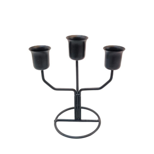 Luxury 3-Arm Gold Metal Candelabra Modern Twisted <b>Candlestick</b> <b>Holder</b> For Wedding Table Centerpiece & Romantic Home Dinner Decor - Product Image 3