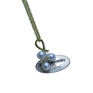 Collar de Perlas de Agua Dulce con Colgante de 5-6 mm, Estilo Gota de Agua, Simple y Fresco, Forma de Arroz, con Detalles de Diamantes, Perla sin Núcleo - Product Image 5