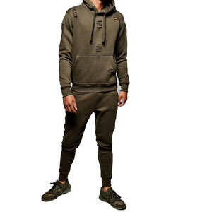 Top Durable Outerwear Trendy Daily Distressed <b>Tracksuit</b> Men Customize High Quality Custom Logo design Men Distressed <b>Tracksuits</b> - Product Image 1