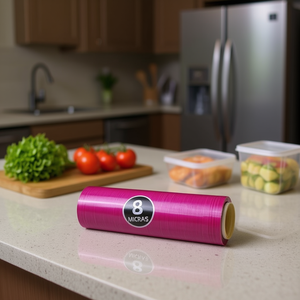 Pellicola in Plastica Criscolor 300mm x 300m 8 Micron per Alimenti, Congelamento, Cottura e Confezionamento - Product Image 3