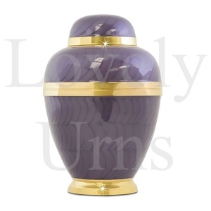 แจกันทองเหลืองลายดอกไม้สีม่วง แจกันตกแต่ง กระถางดอกไม้ ของตกแต่งบ้าน ของตกแต่งโต๊ะสไตล์โบราณ ของขวัญสุดหรู - Product Image 2