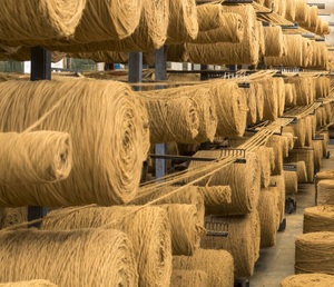 Made from 100% natural coconut husk fibers, coir <b>yarn</b> is strong, eco-friendly, and durable.COIR <b>YARN</b> - Product Image 4