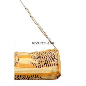 Bata Larga Informal para Mujer, Hecha a Mano en India, de Algodón, con Cuello en V, Estampado Floral, Transpirable, Lavable a Máquina, con Cierre de Cinturón - Product Image 3